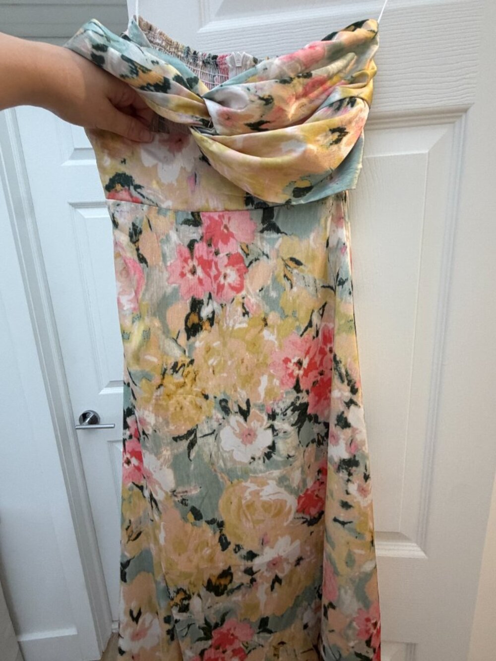 Midi Silky Floral Dress - Picture 5 of 7
